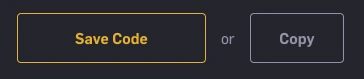 Step 2 — Save Code and Copy are the two recovery actions shown in the official instructions.